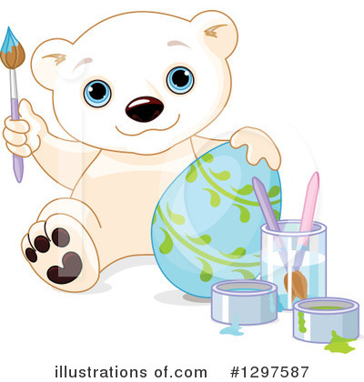 Royalty-Free (RF) Polar Bear Clipart Illustration by Pushkin - Stock Sample #1297587