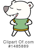 Polar Bear Clipart #1485889 by lineartestpilot