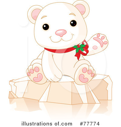 Royalty-Free (RF) Polar Bear Clipart Illustration by Pushkin - Stock Sample #77774