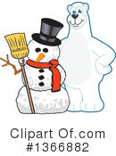 Polar Bear School Mascot Clipart #1366882 by Toons4Biz