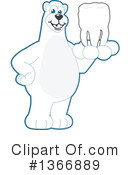 Polar Bear School Mascot Clipart #1366889 by Mascot Junction