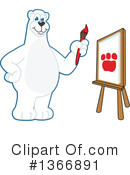 Polar Bear School Mascot Clipart #1366891 by Mascot Junction