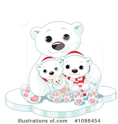 Royalty-Free (RF) Polar Bears Clipart Illustration by Pushkin - Stock Sample #1086454