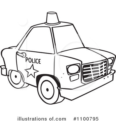 Police Car Clipart #1100795 by toonaday