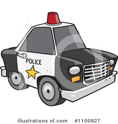 Cop Car Clipart #1100827 by toonaday