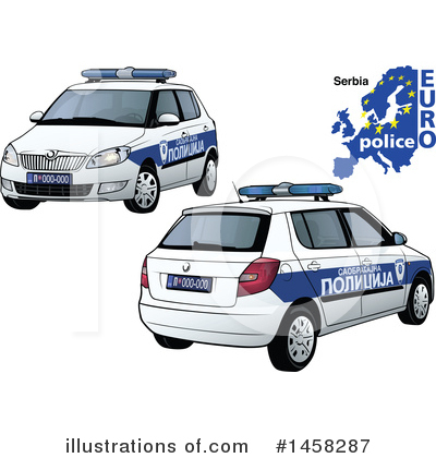 Royalty-Free (RF) Police Car Clipart Illustration by dero - Stock Sample #1458287