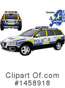 Police Car Clipart #1458918 by dero