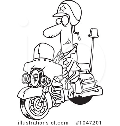 Motorcycle Clipart #1047201 by toonaday