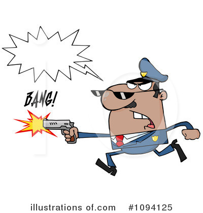 Royalty-Free (RF) Police Clipart Illustration by Hit Toon - Stock Sample #1094125