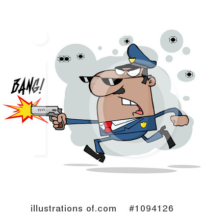 Royalty-Free (RF) Police Clipart Illustration by Hit Toon - Stock Sample #1094126