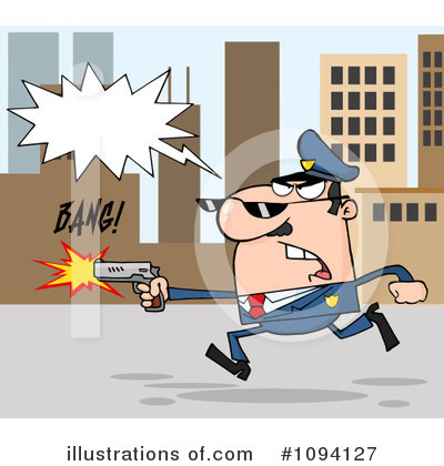 Royalty-Free (RF) Police Clipart Illustration by Hit Toon - Stock Sample #1094127