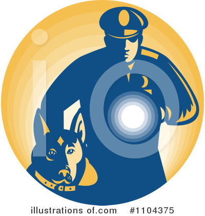 Royalty-Free (RF) Police Clipart Illustration by patrimonio - Stock Sample #1104375