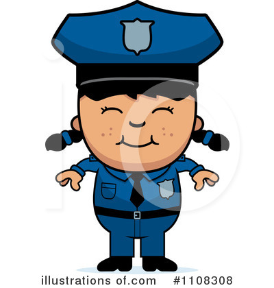 Royalty-Free (RF) Police Clipart Illustration by Cory Thoman - Stock Sample #1108308