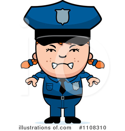 Royalty-Free (RF) Police Clipart Illustration by Cory Thoman - Stock Sample #1108310