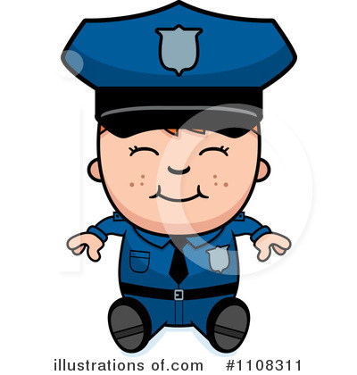 Royalty-Free (RF) Police Clipart Illustration by Cory Thoman - Stock Sample #1108311