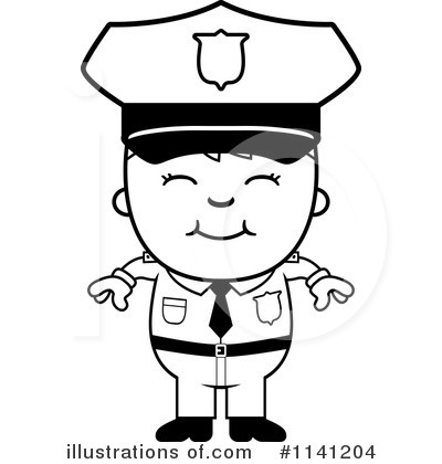 Royalty-Free (RF) Police Clipart Illustration by Cory Thoman - Stock Sample #1141204
