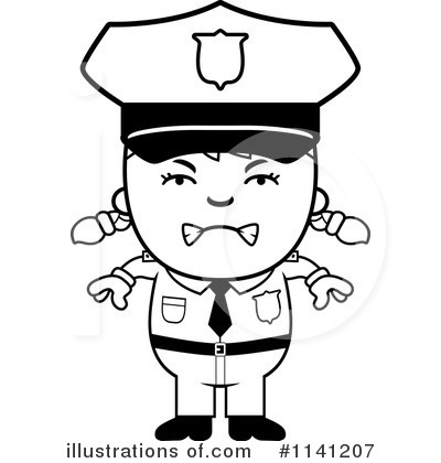 Royalty-Free (RF) Police Clipart Illustration by Cory Thoman - Stock Sample #1141207