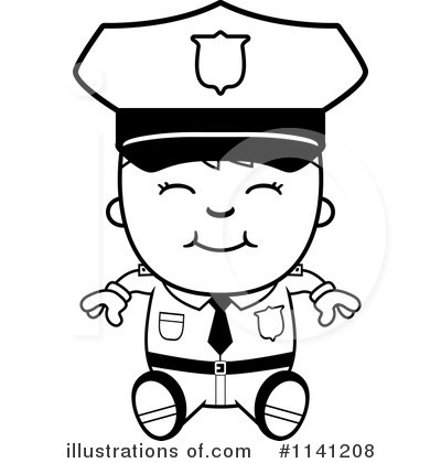 Royalty-Free (RF) Police Clipart Illustration by Cory Thoman - Stock Sample #1141208