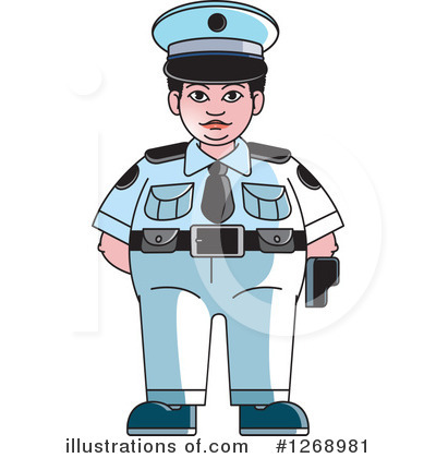 Royalty-Free (RF) Police Clipart Illustration by Lal Perera - Stock Sample #1268981