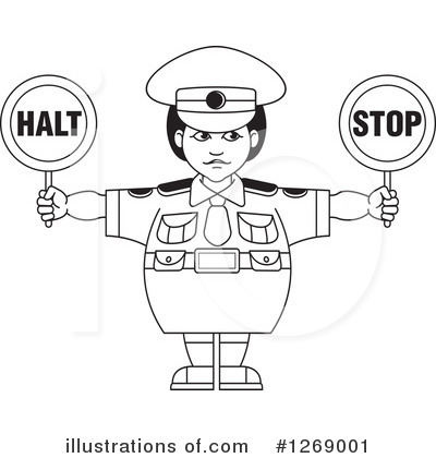 Police Clipart #1269001 by Lal Perera