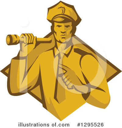 Royalty-Free (RF) Police Clipart Illustration by patrimonio - Stock Sample #1295526