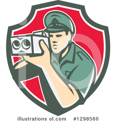 Royalty-Free (RF) Police Clipart Illustration by patrimonio - Stock Sample #1298560