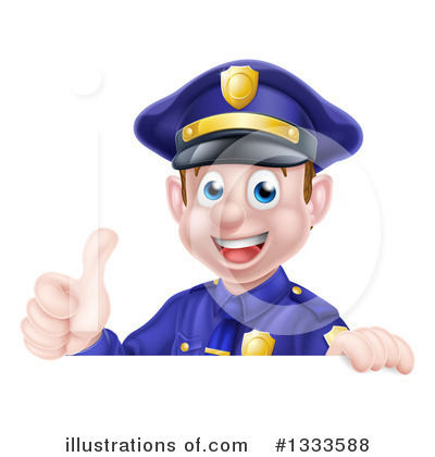 Royalty-Free (RF) Police Clipart Illustration by AtStockIllustration - Stock Sample #1333588