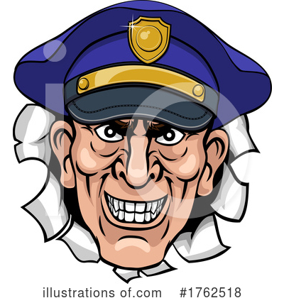 Royalty-Free (RF) Police Clipart Illustration by AtStockIllustration - Stock Sample #1762518