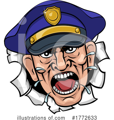 Royalty-Free (RF) Police Clipart Illustration by AtStockIllustration - Stock Sample #1772633