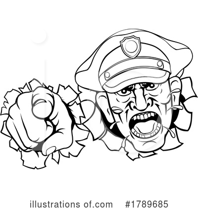 Royalty-Free (RF) Police Clipart Illustration by AtStockIllustration - Stock Sample #1789685