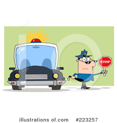 Royalty-Free (RF) Police Clipart Illustration by Hit Toon - Stock Sample #223257
