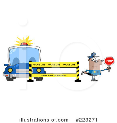 Cop Car Clipart #223271 by Hit Toon