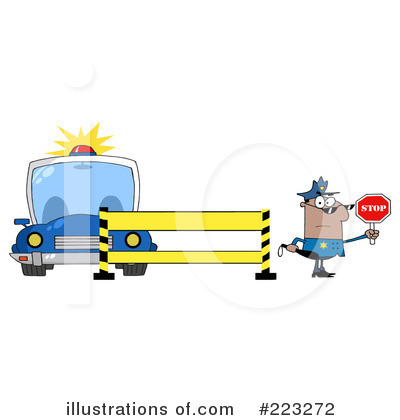 Police Car Clipart #223272 by Hit Toon