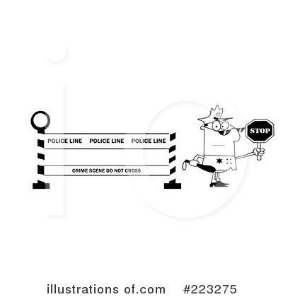Royalty-Free (RF) Police Clipart Illustration by Hit Toon - Stock Sample #223275