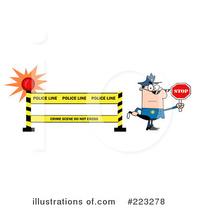 Royalty-Free (RF) Police Clipart Illustration by Hit Toon - Stock Sample #223278