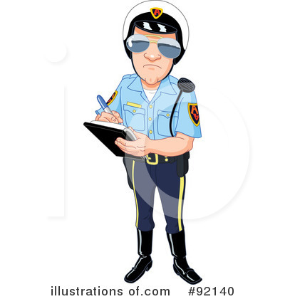Royalty-Free (RF) Police Clipart Illustration by yayayoyo - Stock Sample #92140