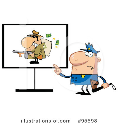 Royalty-Free (RF) Police Clipart Illustration by Hit Toon - Stock Sample #95598