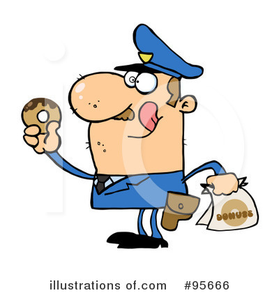 Royalty-Free (RF) Police Clipart Illustration by Hit Toon - Stock Sample #95666