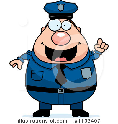 Royalty-Free (RF) Police Man Clipart Illustration by Cory Thoman - Stock Sample #1103407