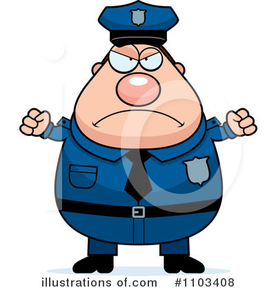 Royalty-Free (RF) Police Man Clipart Illustration by Cory Thoman - Stock Sample #1103408