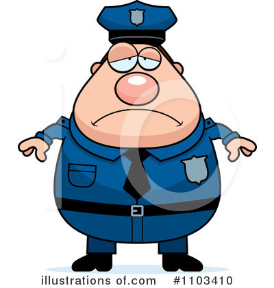 Royalty-Free (RF) Police Man Clipart Illustration by Cory Thoman - Stock Sample #1103410
