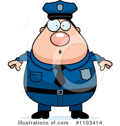 Royalty-Free (RF) Police Man Clipart Illustration by Cory Thoman - Stock Sample #1103414