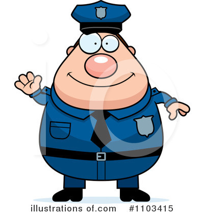 Royalty-Free (RF) Police Man Clipart Illustration by Cory Thoman - Stock Sample #1103415