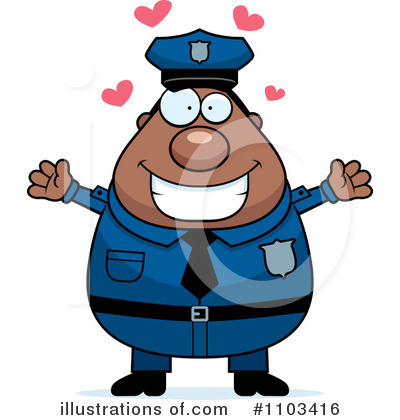 Royalty-Free (RF) Police Man Clipart Illustration by Cory Thoman - Stock Sample #1103416
