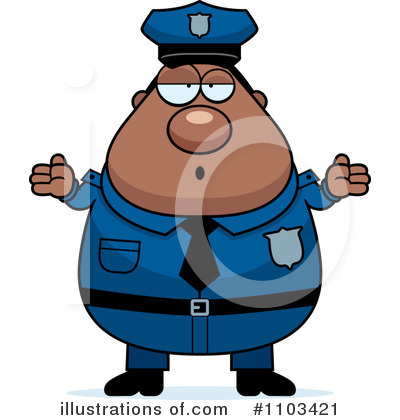 Royalty-Free (RF) Police Man Clipart Illustration by Cory Thoman - Stock Sample #1103421