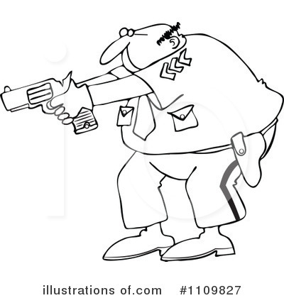 Royalty-Free (RF) Police Man Clipart Illustration by djart - Stock Sample #1109827