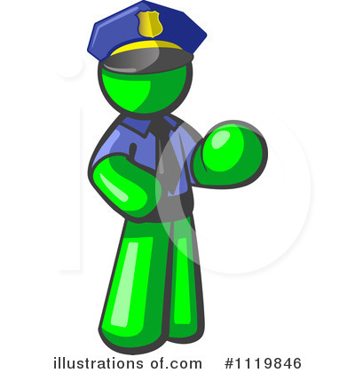 Royalty-Free (RF) Police Man Clipart Illustration by Leo Blanchette - Stock Sample #1119846