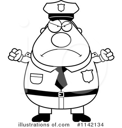 Royalty-Free (RF) Police Man Clipart Illustration by Cory Thoman - Stock Sample #1142134