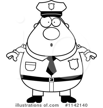 Royalty-Free (RF) Police Man Clipart Illustration by Cory Thoman - Stock Sample #1142140