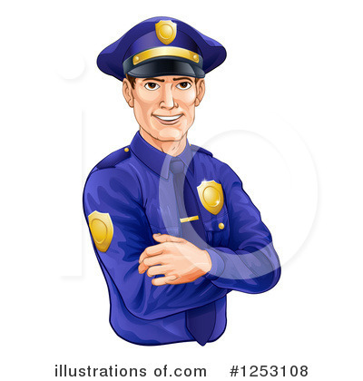 Police Officer Clipart #1253108 by AtStockIllustration